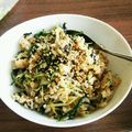 クックS3KLCL☆'s cooksnap of when they made 栄養満点♪ひき肉とひじきと水菜の炒飯.