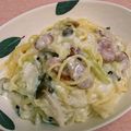 もぐmama＊'s cooksnap of when they made 簡単絶品！鍋1つでクリームスープパスタ♪.