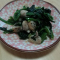 drive's cooksnap of when they made 【副菜】あさりとほうれん草のガーリック炒.