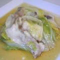 yuttei's cooksnap of when they made 豚肉と春キャベツのレンジ蒸し.