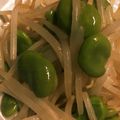 ＊にょにょん＊'s cooksnap of when they made 黒豆もやしとそら豆の前菜サラダ.