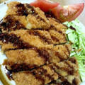 Kちやん☺'s cooksnap of when they made 簡単！柔らかとんかつ.