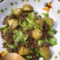 なみか☆'s cooksnap of when they made 挽き肉とじゃがキャベ炒め.