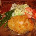 犬のお母さん's cooksnap of when they made 鶏肉のガーリックトマトカツレツ.
