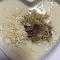 ちゃろみん's cooksnap of when they made ヘルシー豚骨風ラーメン.