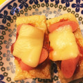 ゆーとかーのママ's cooksnap of when they made 糖質制限　うすあげピザ風　簡単♡.