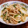のば☀のば's cooksnap of when they made 【龍愛】豚肉（牛肉）とキムチの焼きうどん.