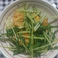 なおつん0802's cooksnap of when they made 水菜と厚揚げの醤油炒め.