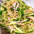 ccccccc7's cooksnap of when they made ハムとえのきとキュウリで中華風サラダ.