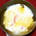 nosso's cooksnap of when they made 卵白と豆乳でカニ茶碗蒸し.