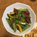 a0imama♡'s cooksnap of when they made お塩だけで旨い♡絹さや炒め.