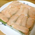 chou*'s cooksnap of when they made マス寿司（サーモン寿司）.