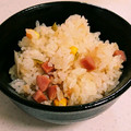 Bluria's cooksnap of when they made 炊飯器で簡単♪ソーセージピラフ.