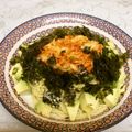 龍青空ママ's cooksnap of when they made アボカドとキムチ、韓国海苔のパスタ.