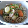 ちょこ☆ちょこ's cooksnap of when they made もっちり蓮根と根菜のオカカ煮.