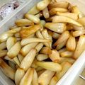 豊美麗青紅's cooksnap of when they made 掘りたてラッキョウの醤油漬け.