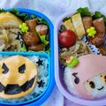Pumicho's cooksnap of when they made 仮面ライダー Dr.パックマン キャラ弁.