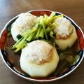 saitoki's cooksnap of when they made 鶏挽き肉入り蕪の煮物.