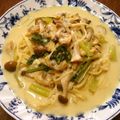 よよっち♪'s cooksnap of when they made 味噌汁リメイクで簡単あったかスープスパ♪.