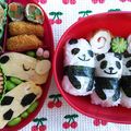 ♪あっちょあっちょ♪'s cooksnap of when they made パンダ☆おにぎり☆笹の葉☆遠足.