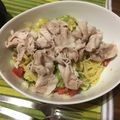 あやどらどら's cooksnap of when they made トマト玉ねぎの漬けダレ冷しゃぶ冷製パスタ.