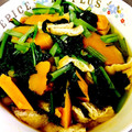 クックI33NWM☆'s cooksnap of when they made 小松菜とかぼちゃの煮物.