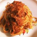 アイコタロウ's cooksnap of when they made ツナの和風トマトパスタ.