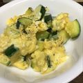 卵せんべい's cooksnap of when they made ズッキーニとチーズの卵炒め.