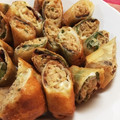 まーしの's cooksnap of when they made 餃子 リメイク 〜焼きすぎた翌日〜.