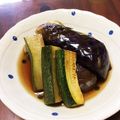 あっきーかあさん☆'s cooksnap of when they made 丸なすとズッキーニの揚げびたし.