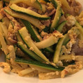a0024755's cooksnap of when they made マヨでコク旨♪ズッキーニと豚肉の卵とじ.