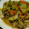 かおるようへい's cooksnap of when they made 簡単ウマイ☆豚とキャベツの中華炒め☆.