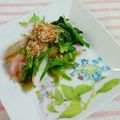 SP♪'s cooksnap of when they made 青菜とかまぼこの柚子胡椒ポン酢和え.