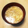 take♪aki♪'s cooksnap of when they made ♡豆腐とえのきの卵入り味噌汁♡.