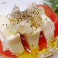 usagi¨̮♡⃛'s cooksnap of when they made トマトと豆腐のカプレーゼ風.