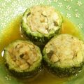 由芽15's cooksnap of when they made レンジで簡単☆ゴーヤの肉詰め.