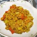 ジョングレ's cooksnap of when they made 大豆のお肉でノンオイルキーマカレー☆.
