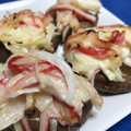 クックMROUI1☆'s cooksnap of when they made お弁当に便利♪しいたけのカニカママヨ焼き.