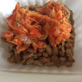ﾌﾞﾚﾝﾀﾞ's cooksnap of when they made 納豆とキムチご飯.