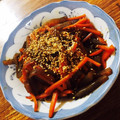 karin♪k's cooksnap of when they made こんにゃくと人参のきんぴら風.