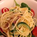 シングルアイシャドウ's cooksnap of when they made かりかりベーコンスパサラ.