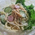 miyuki12's cooksnap of when they made えのきも参加出場！サラスパ.