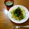 ふ～こ♪'s cooksnap of when they made お茶漬けの元で簡単和風パスタ.