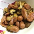 まいめいあみ母's cooksnap of when they made ウィンナーとシイタケのバター醤油.