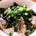 ゆうママゴン's cooksnap of when they made 缶詰さんま蒲焼丼.