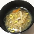 MG☆'s cooksnap of when they made 簡単！新玉ねぎと きのこの中華スープ！.