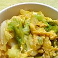 ya_yo_yi's cooksnap of when they made ☆キャベツと油揚げのさっと卵とじ☆.