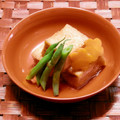 のば☀のば's cooksnap of when they made 厚揚げとにんじん・いんげんの煮物.