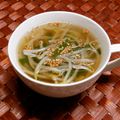のば☀のば's cooksnap of when they made ニラともやしのスープ.