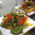 べるラニ's cooksnap of when they made ゴーヤとパプリカのツナペペロン.